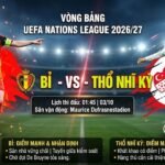 Nhận định Bỉ vs Thổ Nhĩ Kỳ lúc 01h45 ngày 3/10 vòng bảng UEFA Nations League 2026/27.