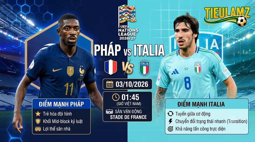 Nhận định Pháp vs Italia (01h45 ngày 3/10): Dấu ấn Zidane